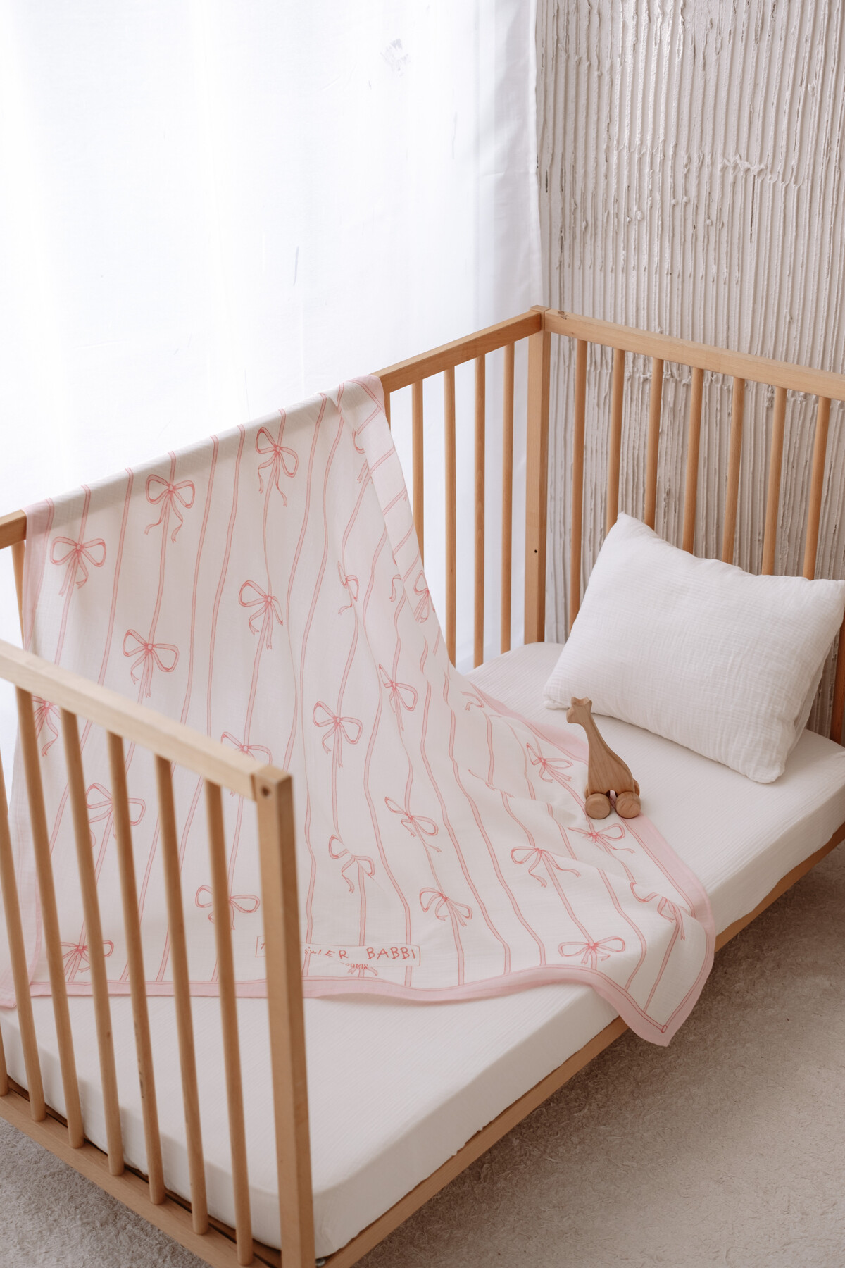 NEWBORN SET (4-PIECE) - RIBBON/PINK