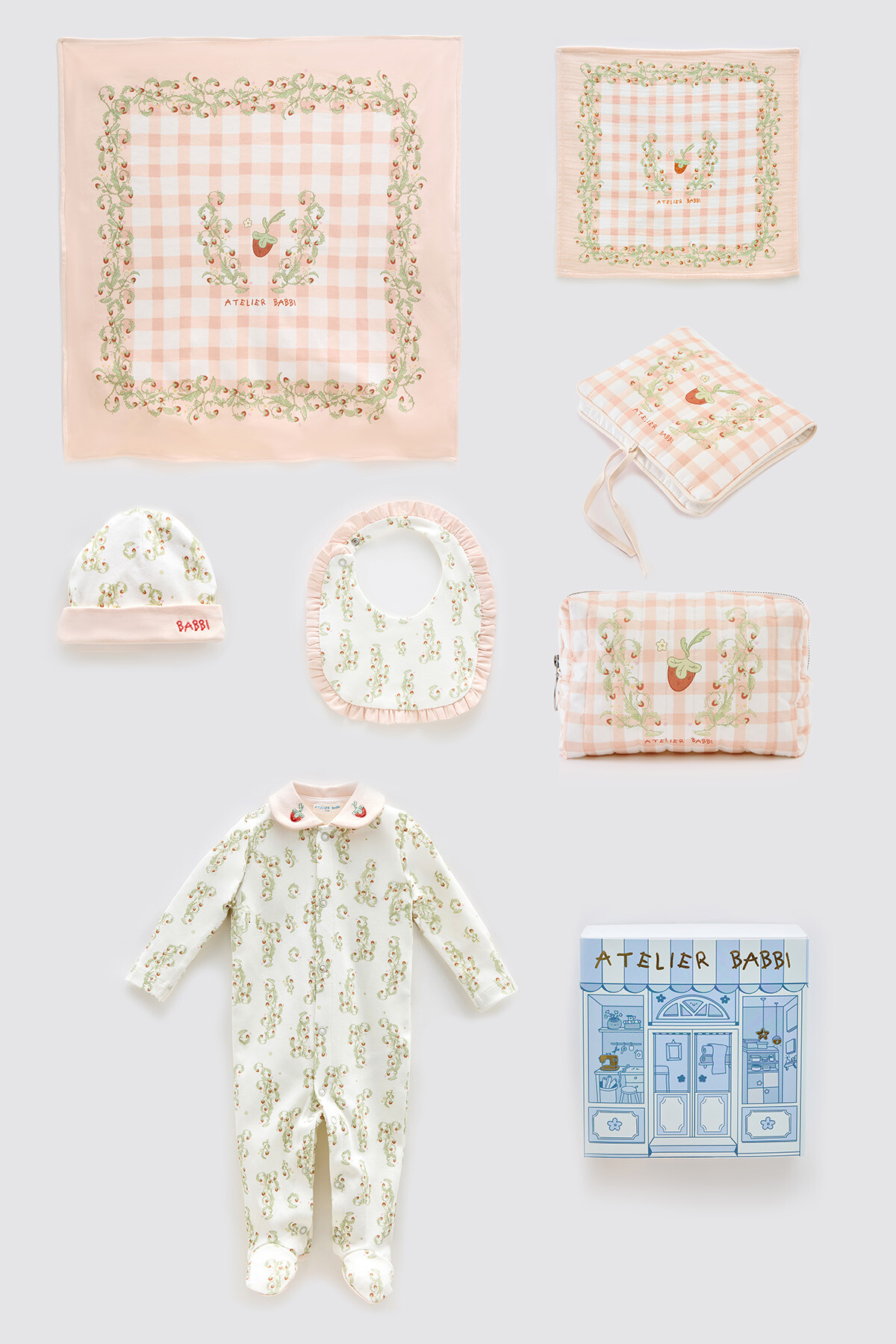 Newborn Set (7 Piece) - Strawberry