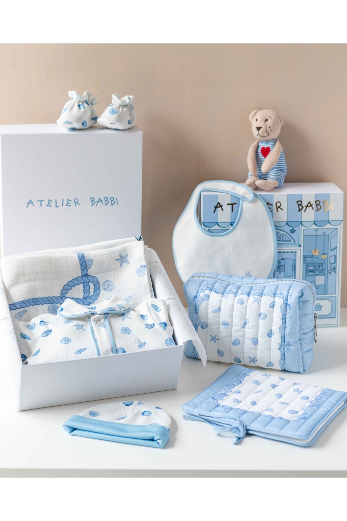 Newborn Set (7 Piece) - Sea Shells