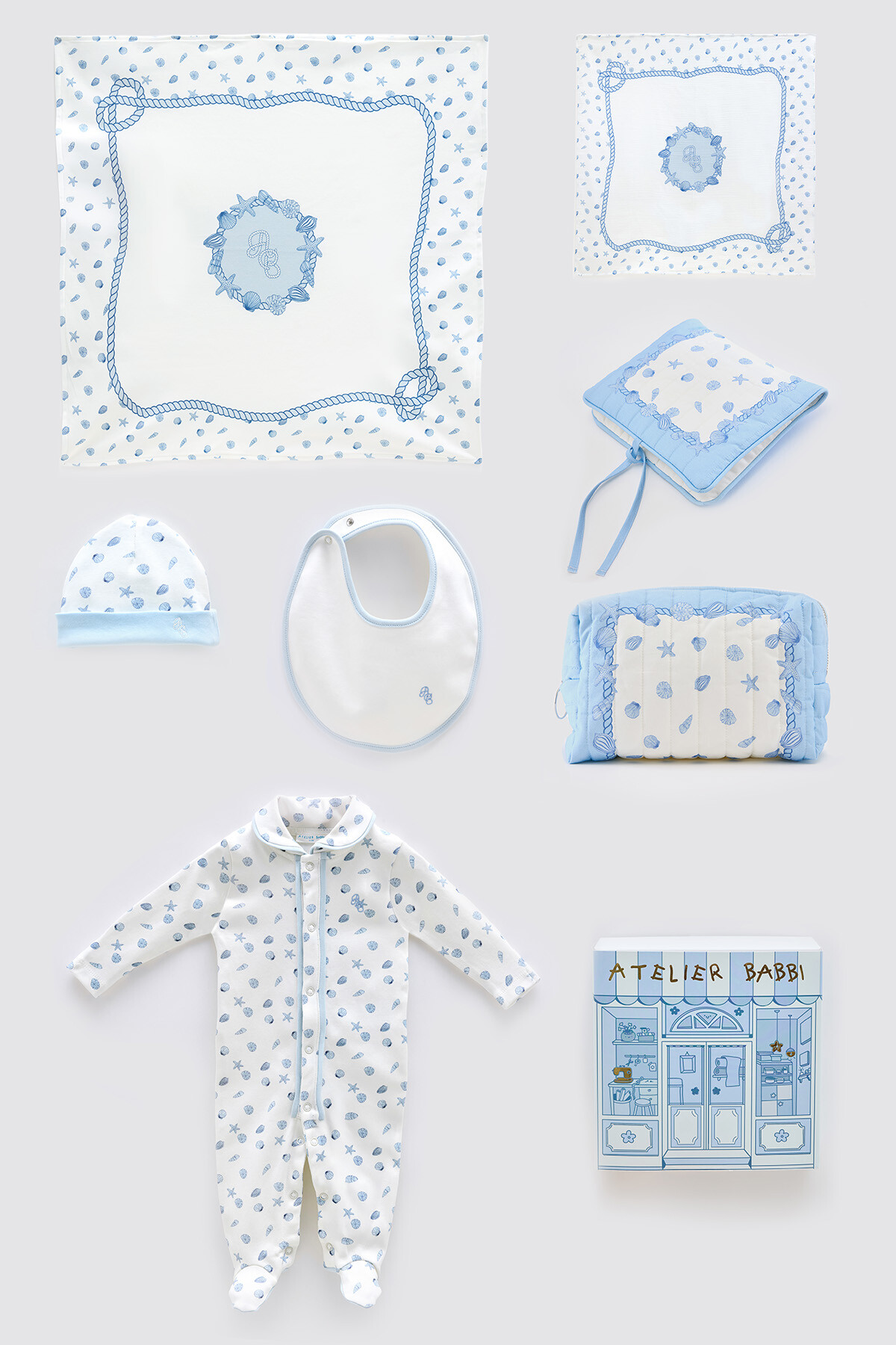 Newborn Set (7 Piece) - Sea Shells
