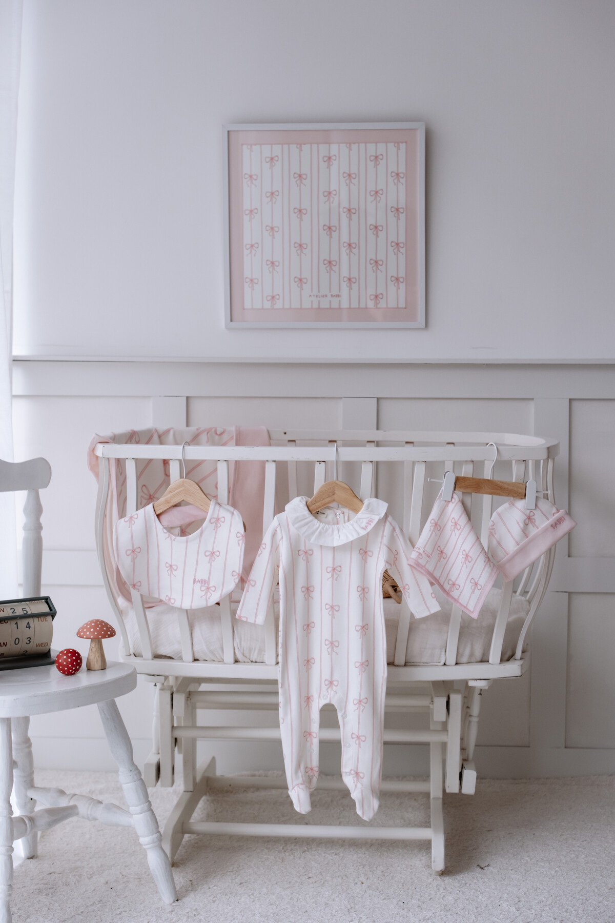 Newborn Set (7 Piece) - Ribbon / Pink