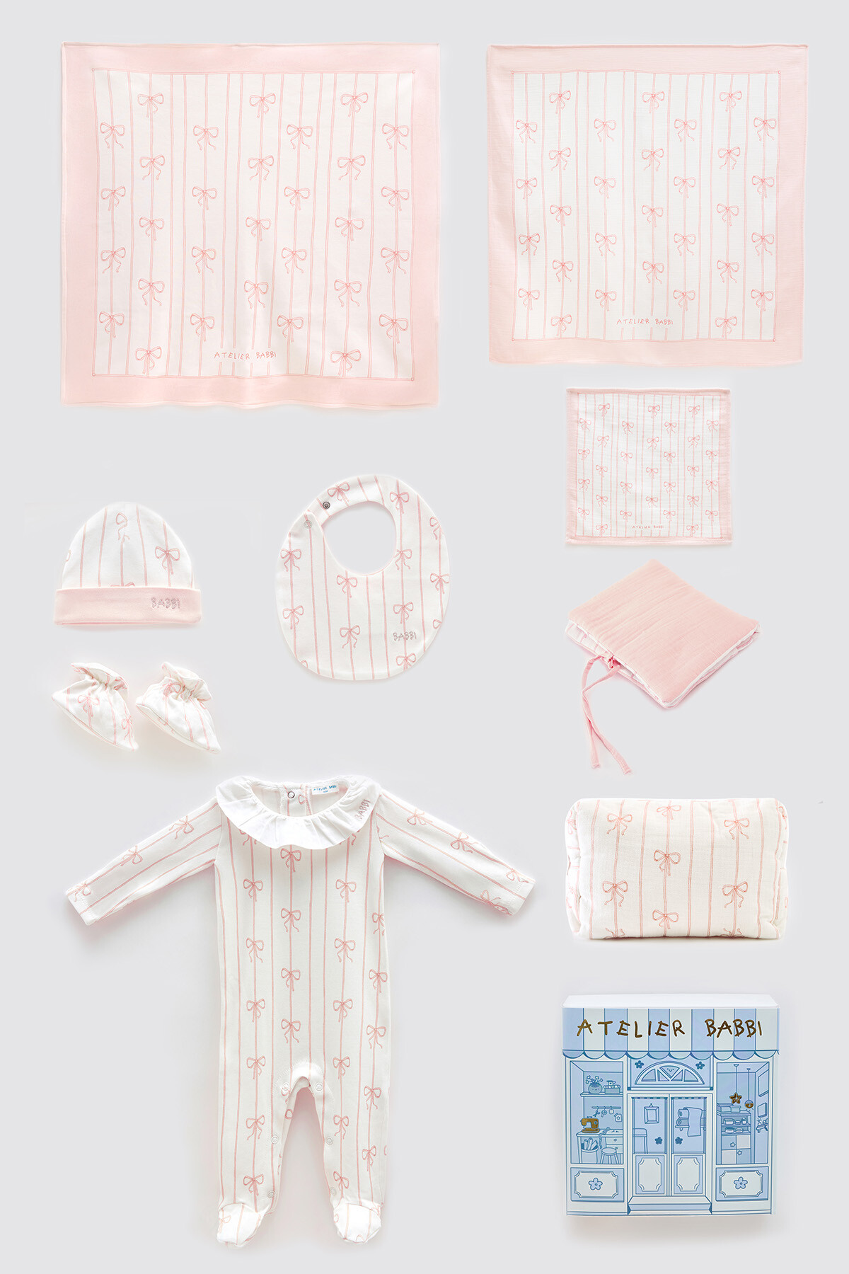 9Lu Yenidoğan Seti - Kurdele / Pembe