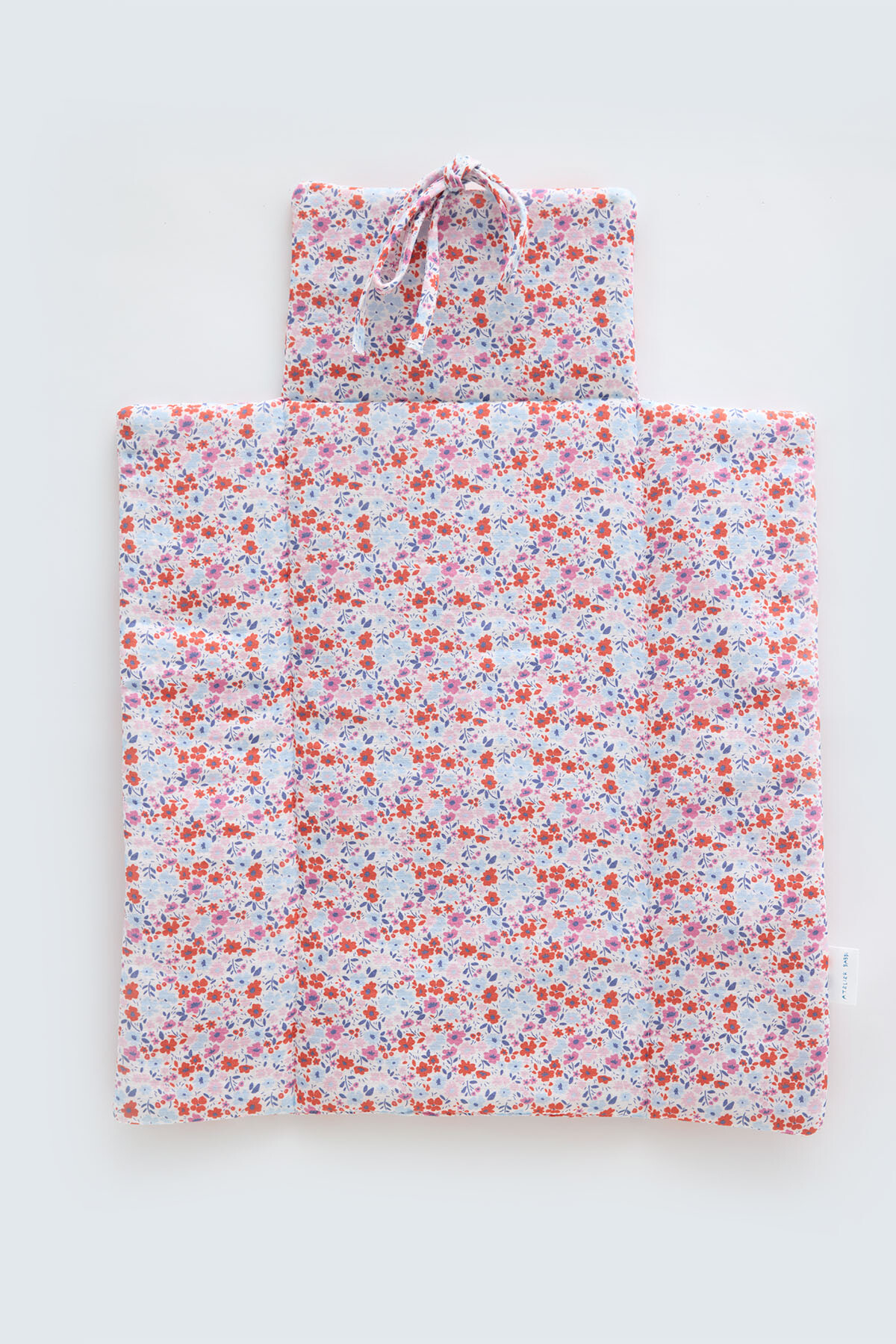 Alt Açma Matı - Minik Çiçekler / Kırmızı