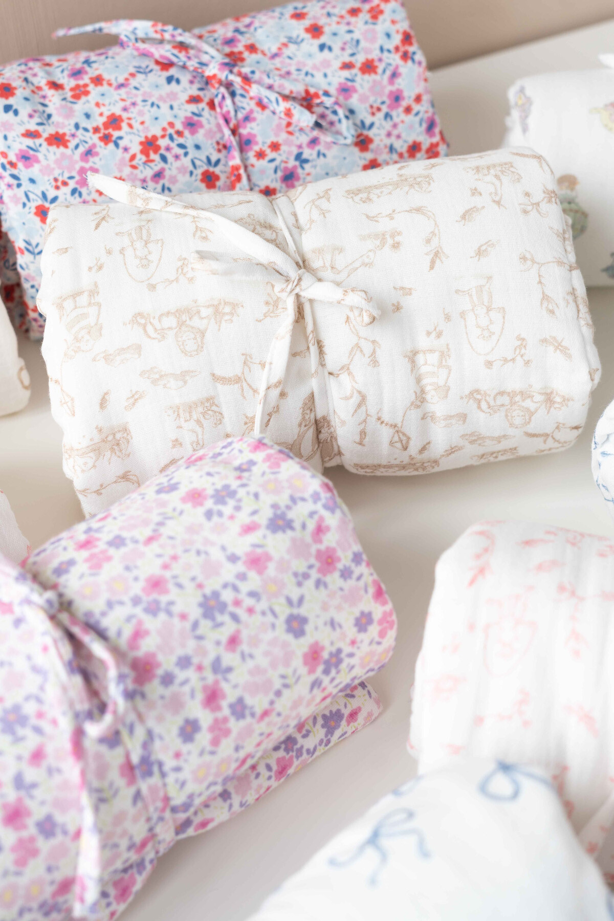 Diaper Changing Set - Ribbon / Beige