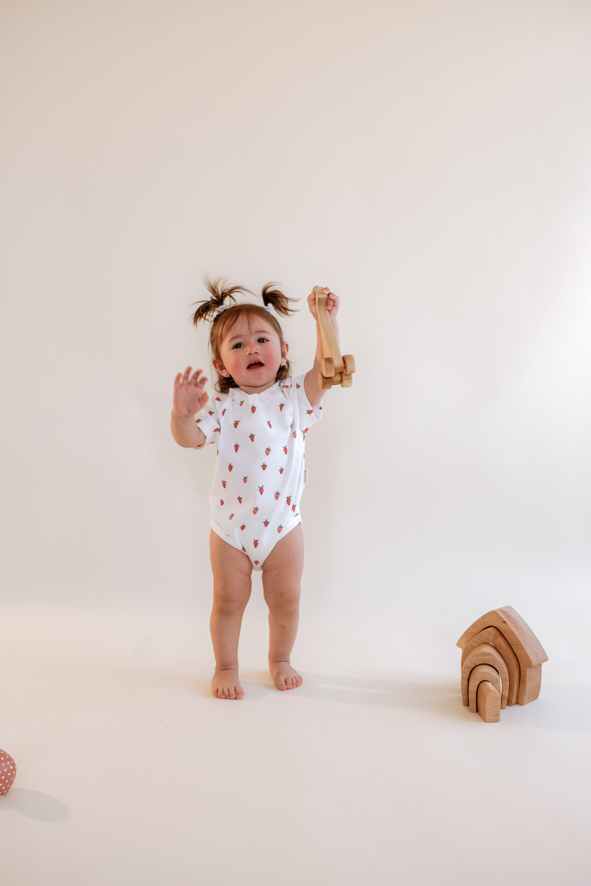 Bebek Body - Çilek Desenli