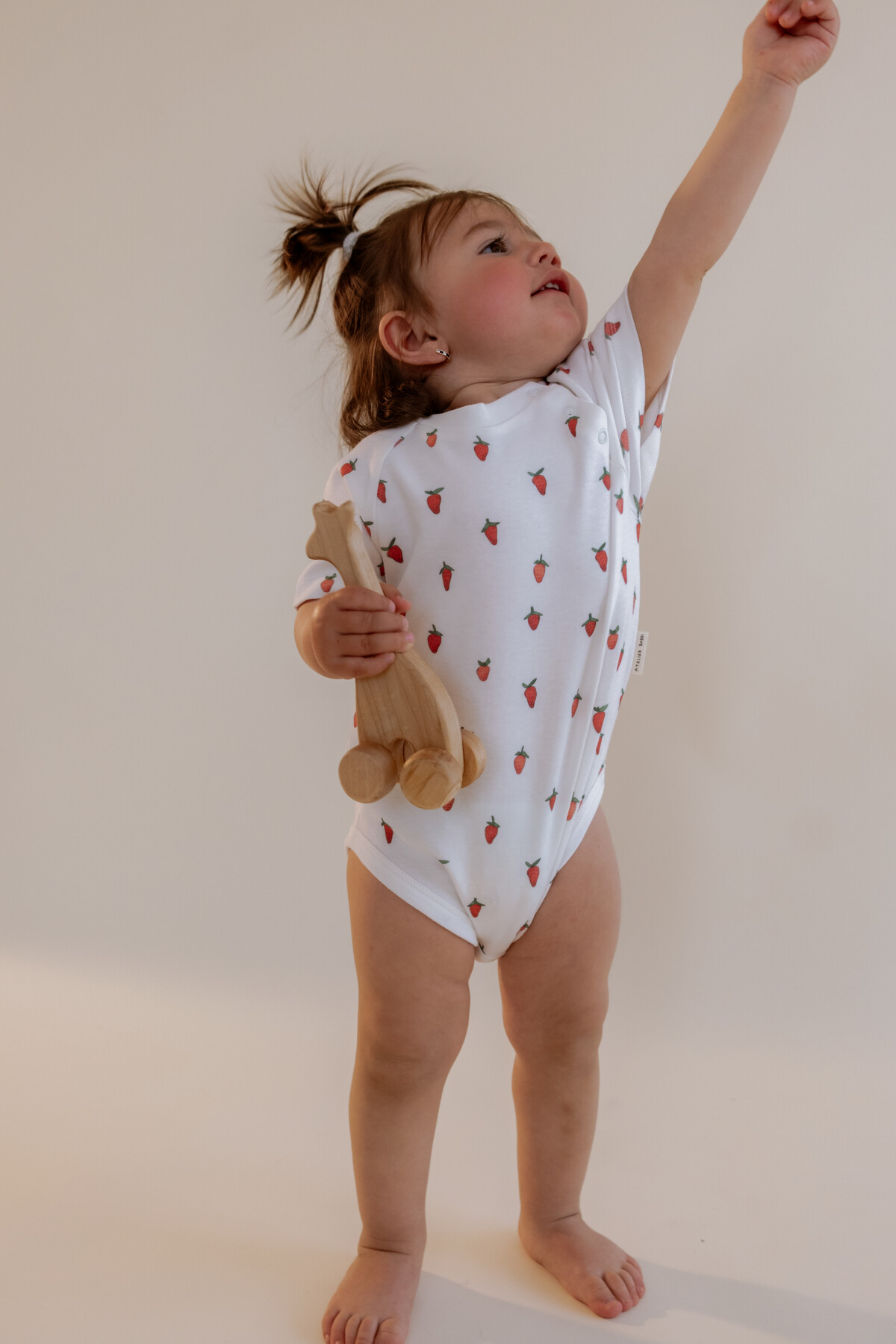 Bebek Body - Çilek Desenli