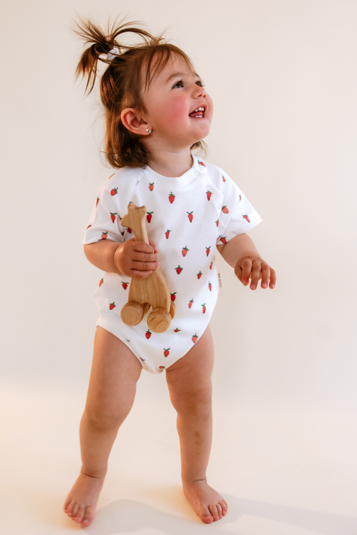 Bebek Body - Çilek Desenli