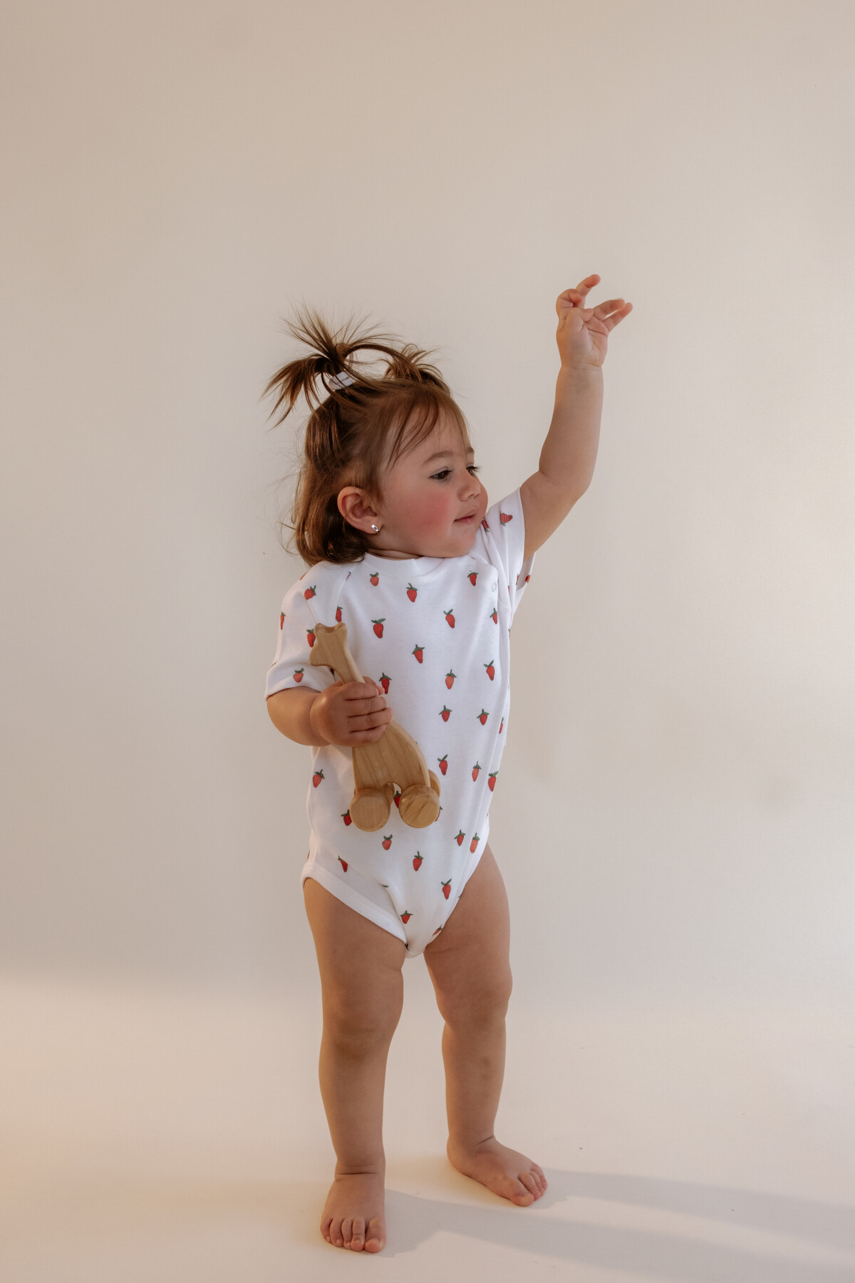Bebek Body - Çilek Desenli