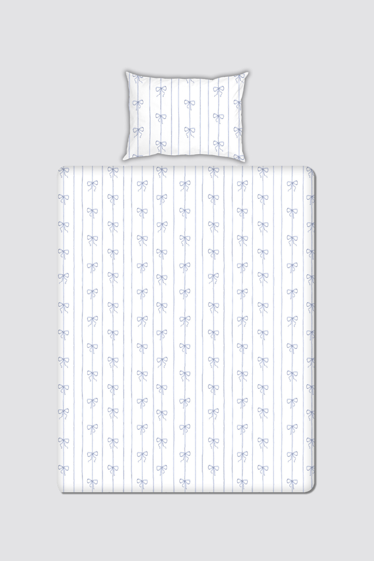 BABY/CHILD SHEET SET - RIBBON / BLUE