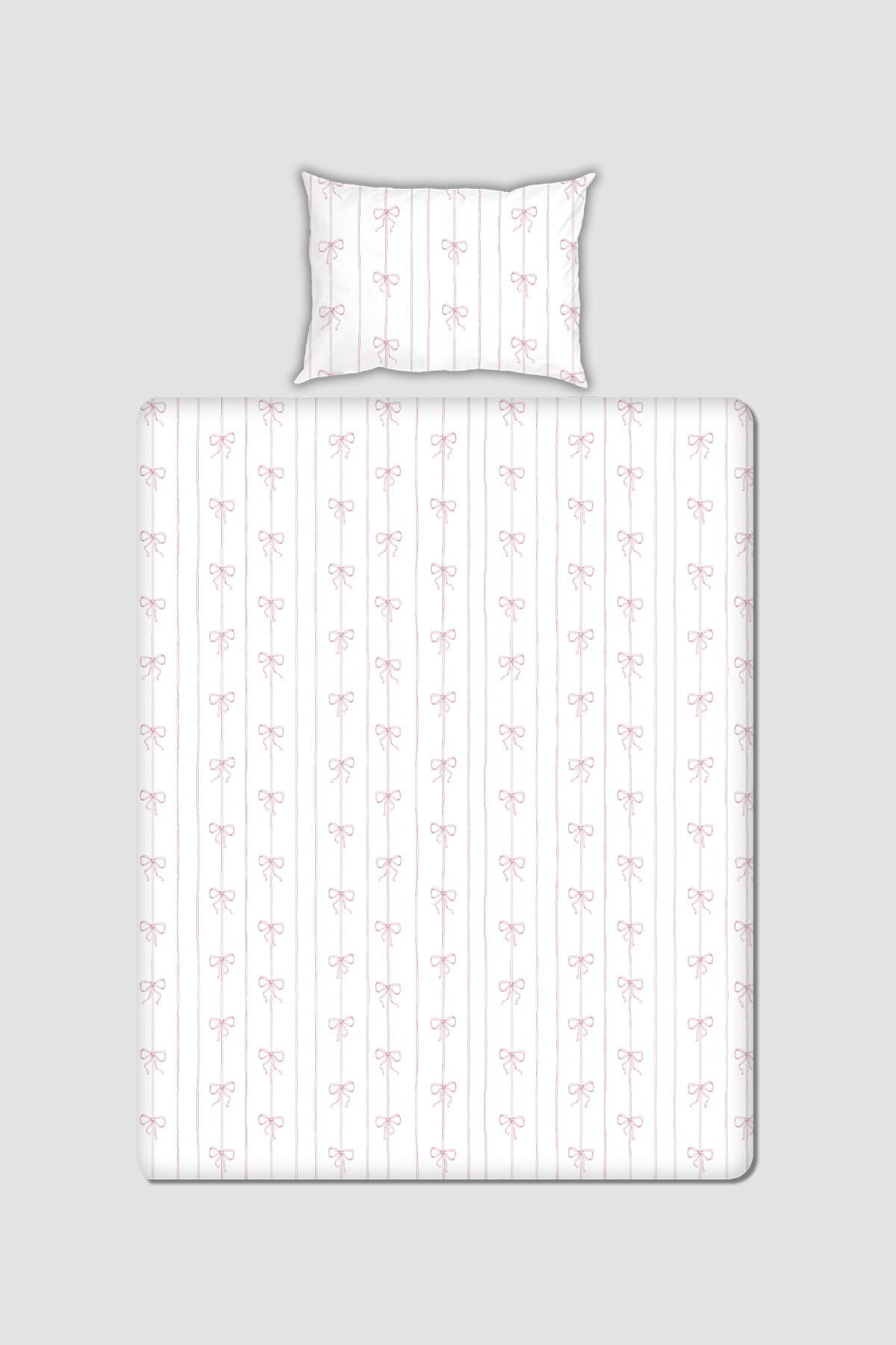 Bebek/Çocuk Çarşaf Seti - Kurdele / Pembe