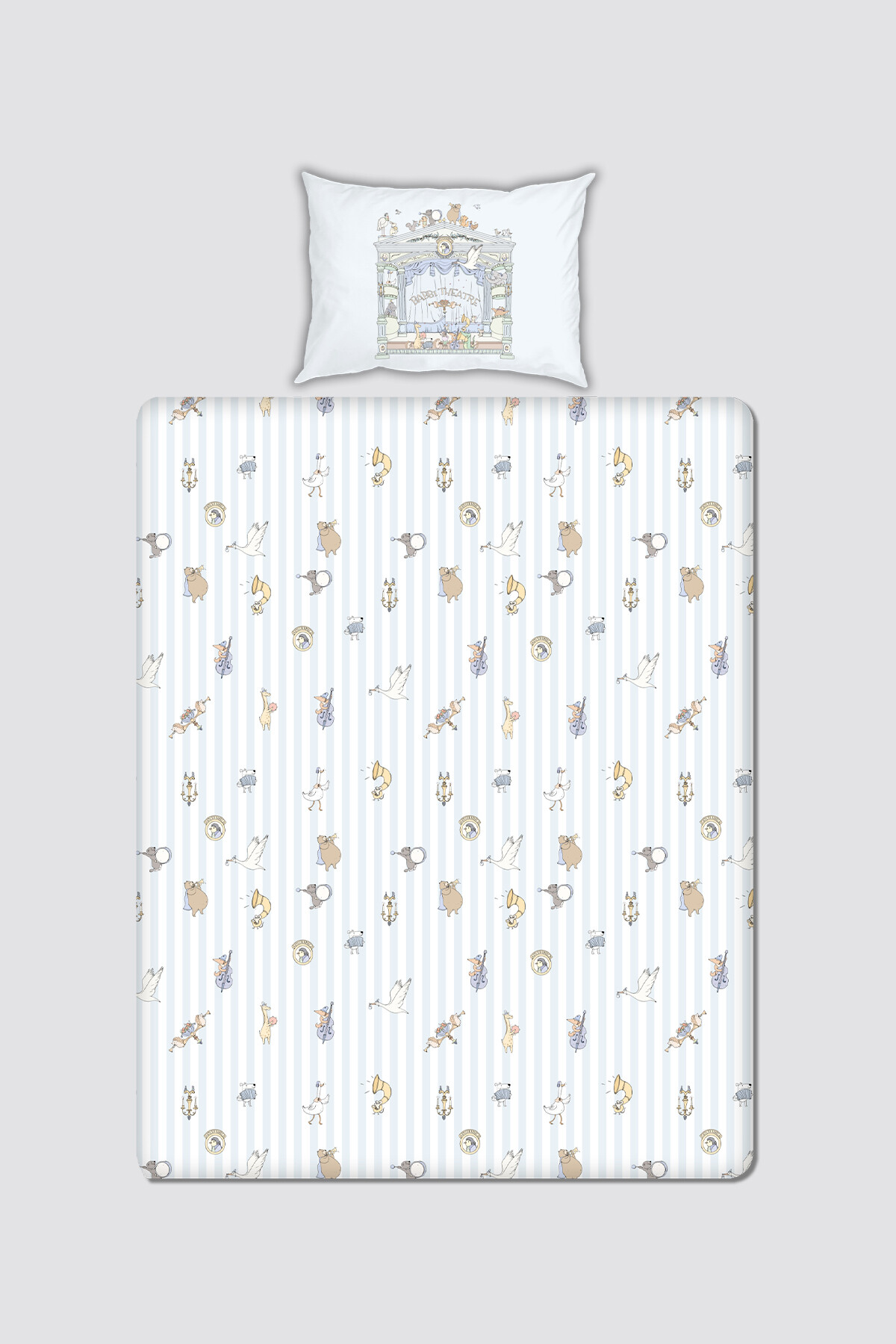 BEBEK/ÇOCUK ÇARŞAF SETİ - THEATRE / MAVİ