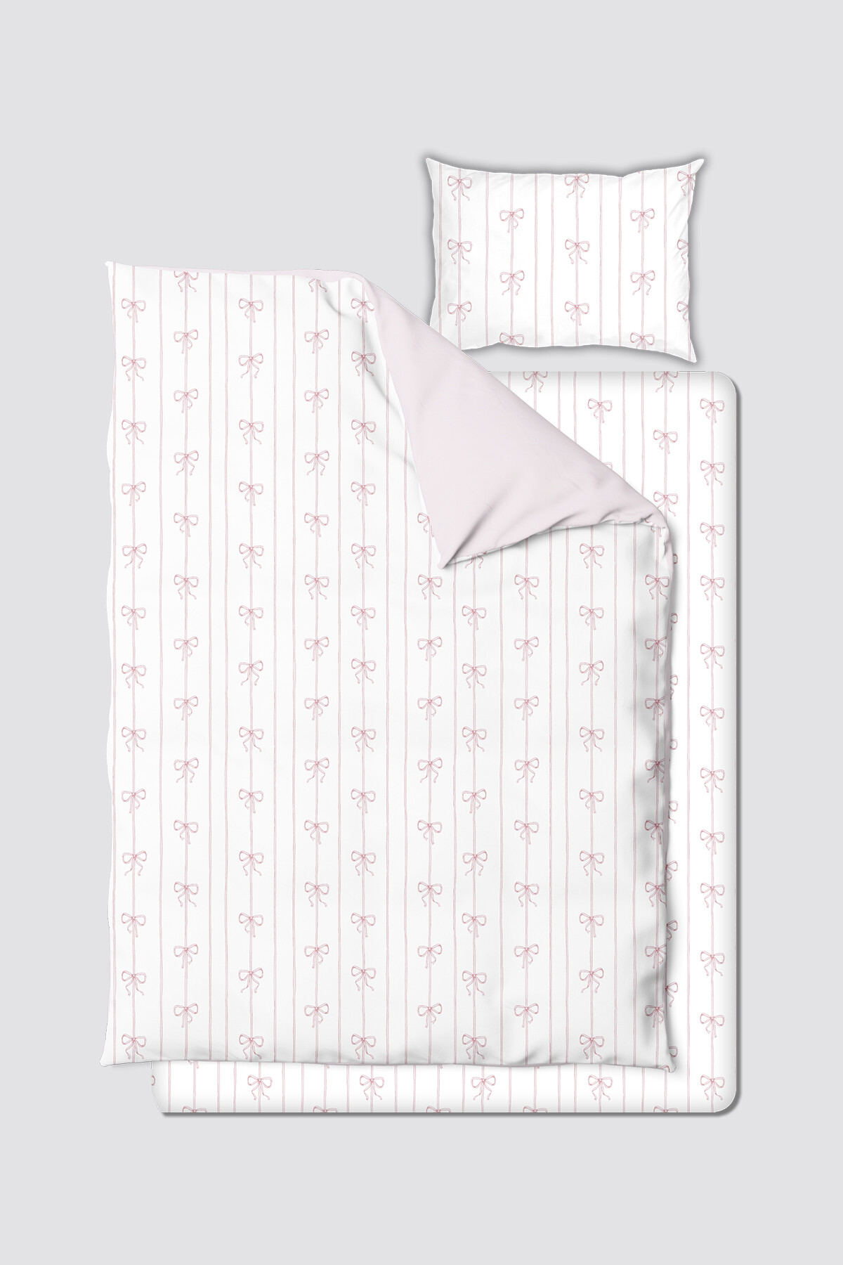 BEBEK/ÇOCUK NEVRESİM TAKIMI - KURDELE / PEMBE