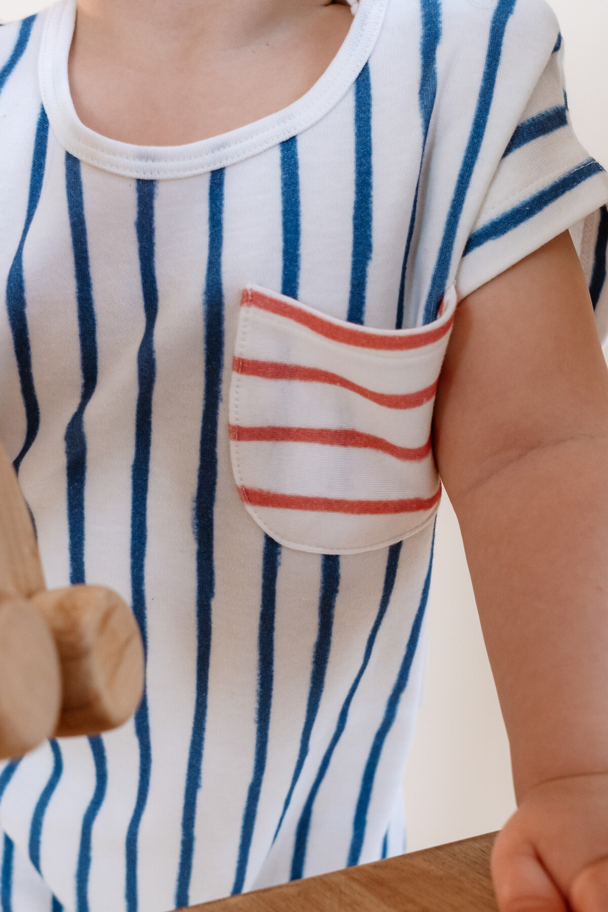 Baby Romper - Blue Striped