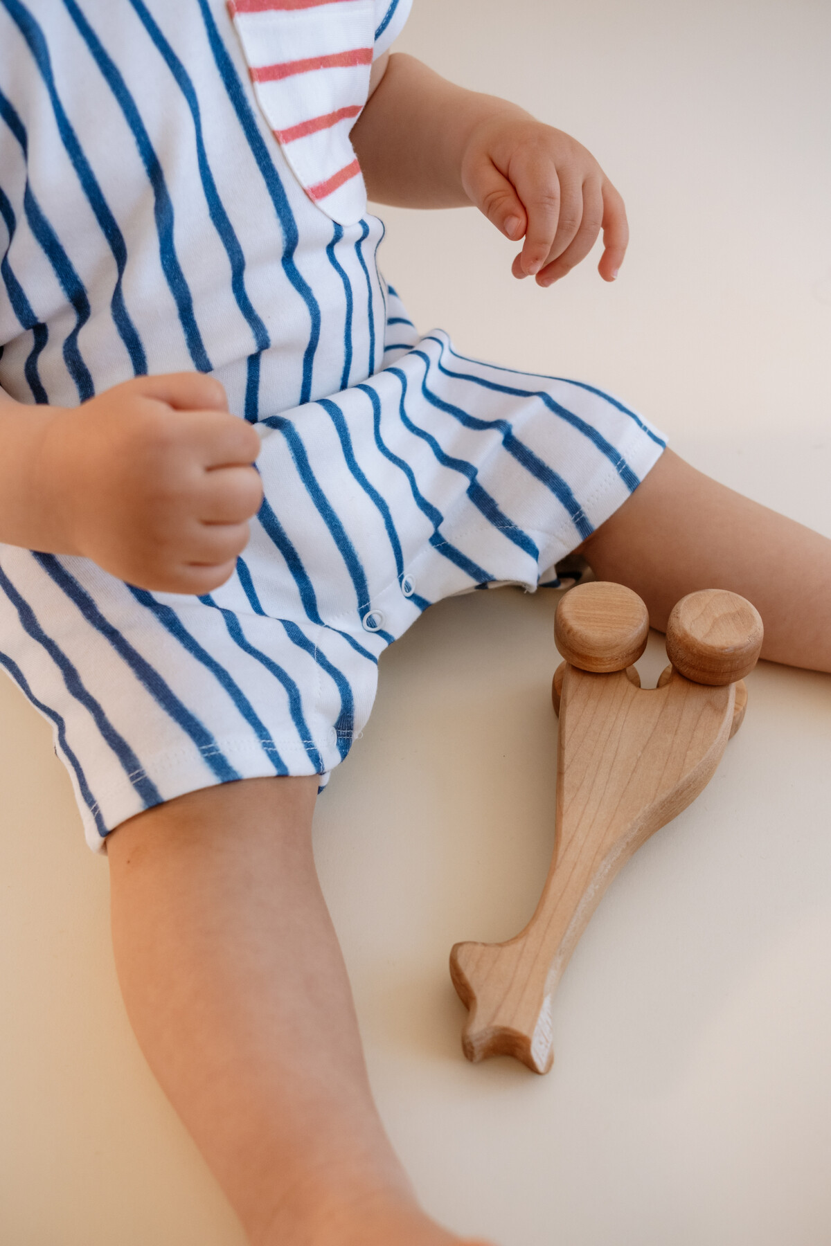 Baby Romper - Blue Striped