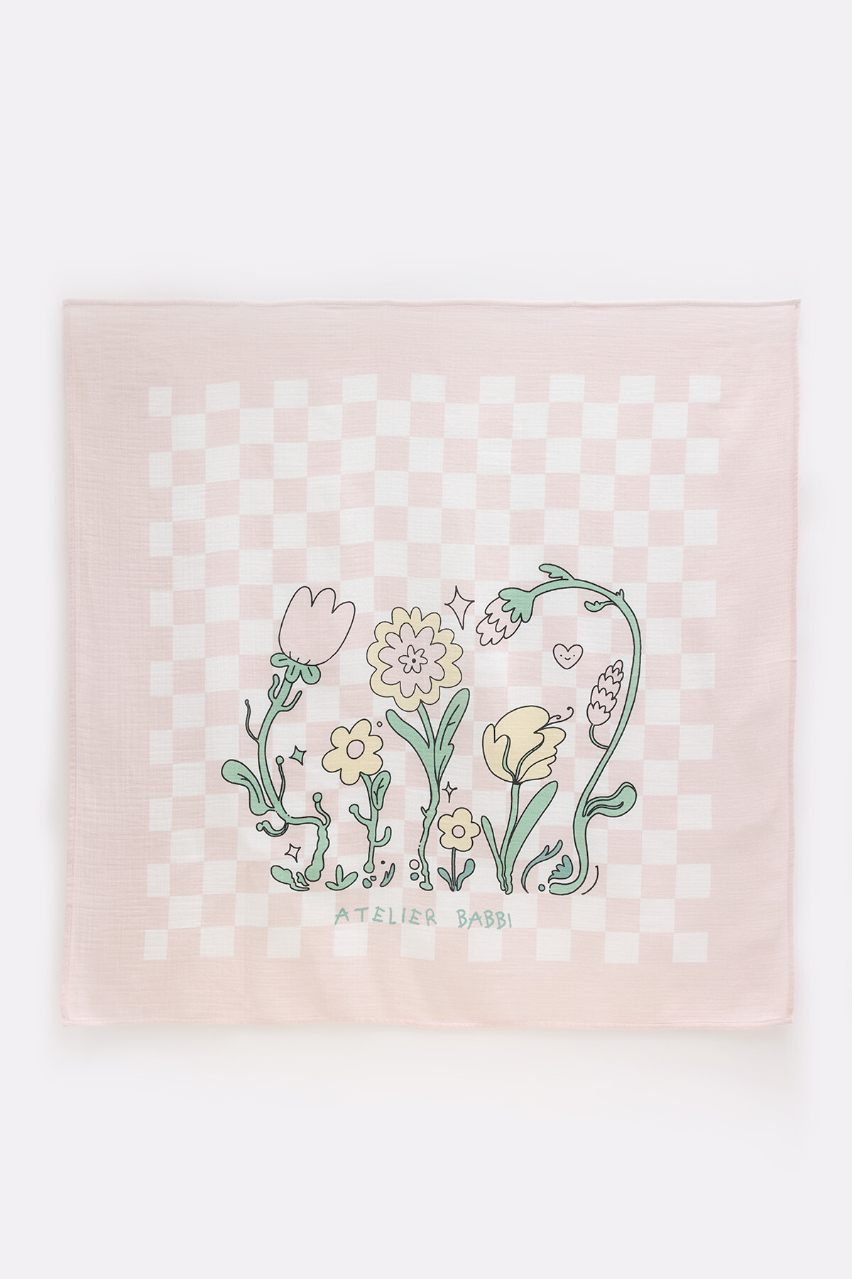 Çift Katlı Müslin Bebek Örtüsü - Dama