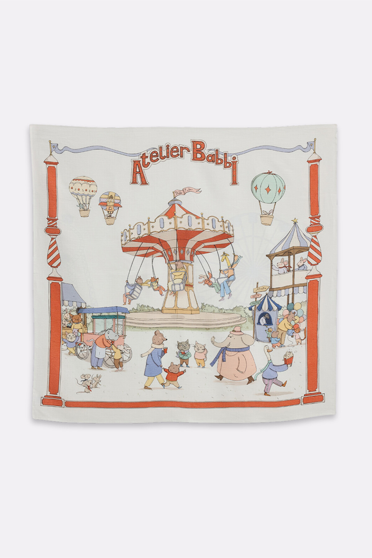 Çift Katlı Müslin Bebek Örtüsü - Funfair