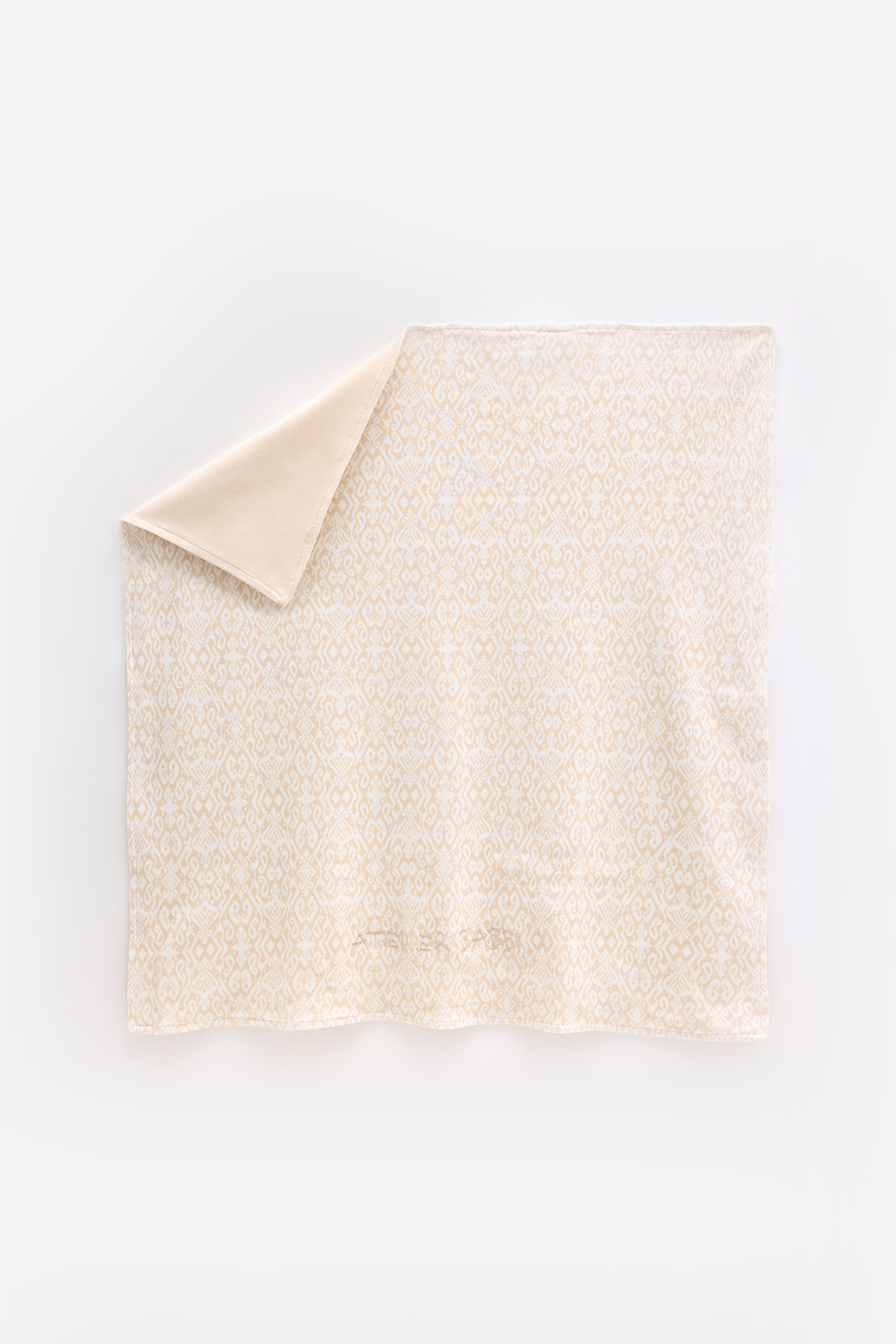 Double Sided Blanket - Ikat / Beige