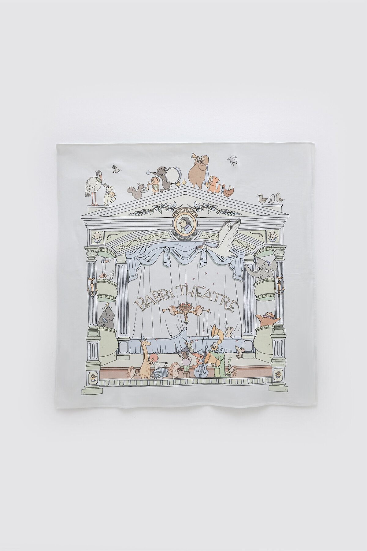 Çift Taraflı Bebek Battaniyesi - Theatre / Mavi