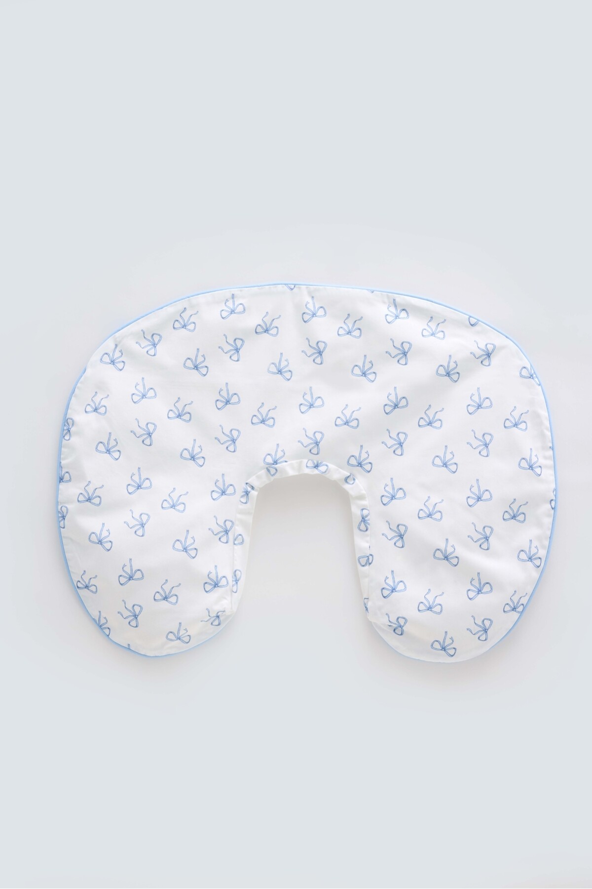 NURSING PILLOW COVER - RIBBON / BLUE