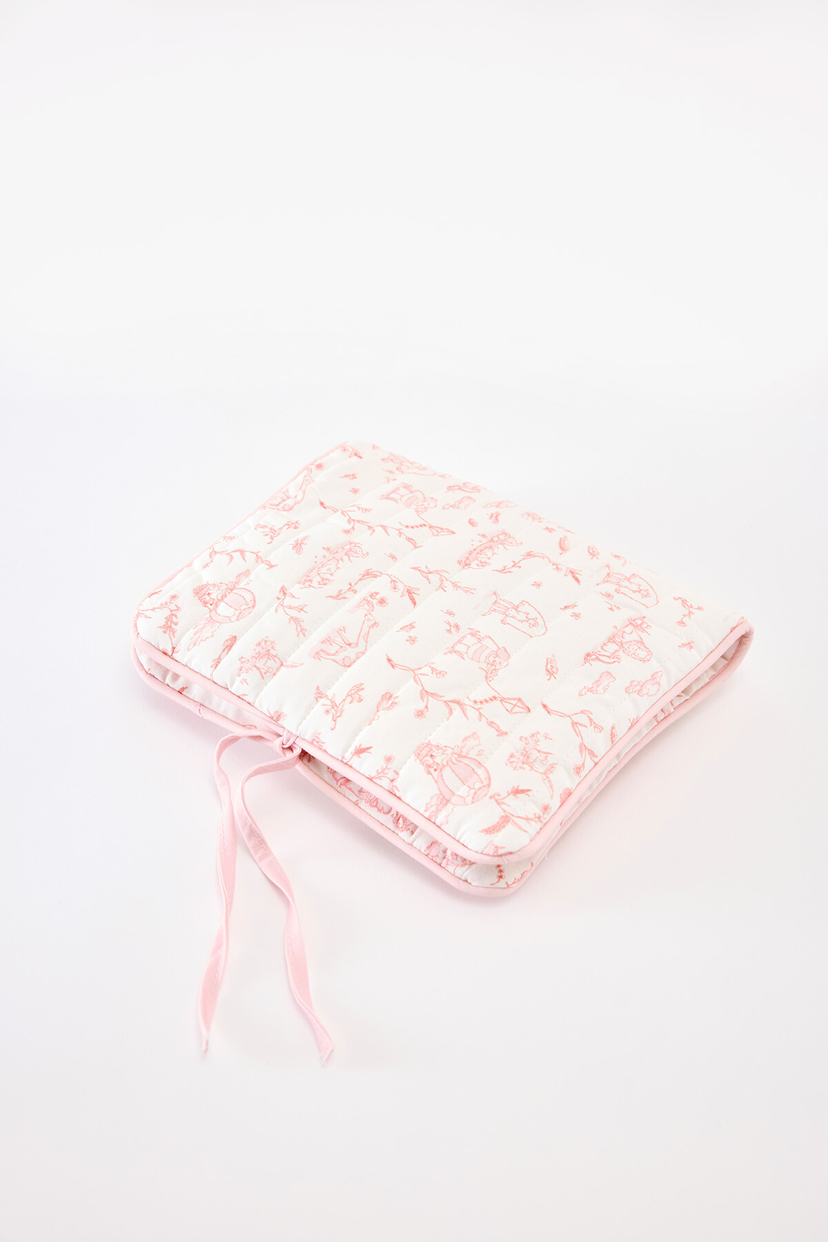 Wet Wipes & Diaper Bag  - Toile De Jouy / Pink