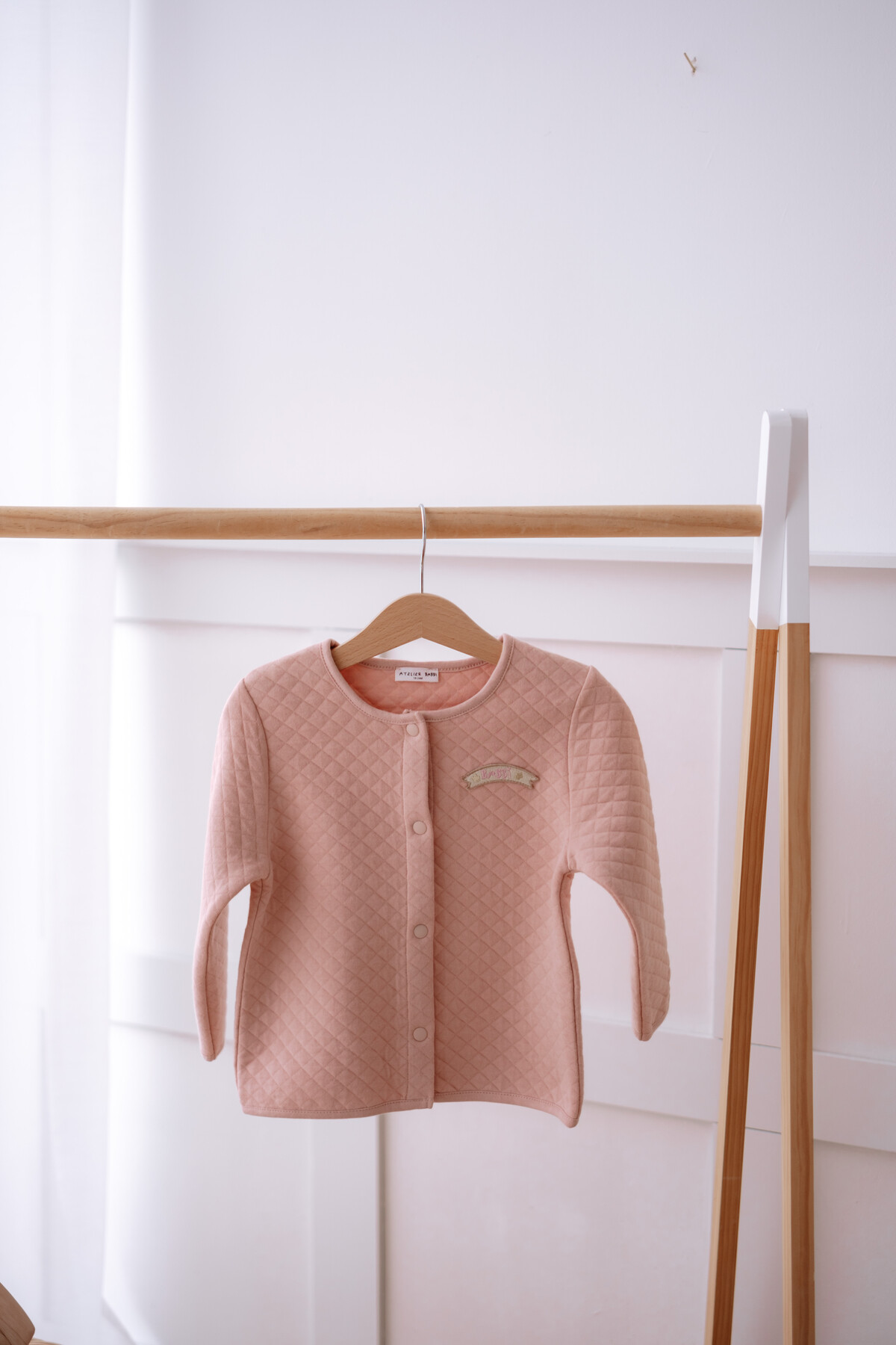 Quilted Baby Jacket - Powder