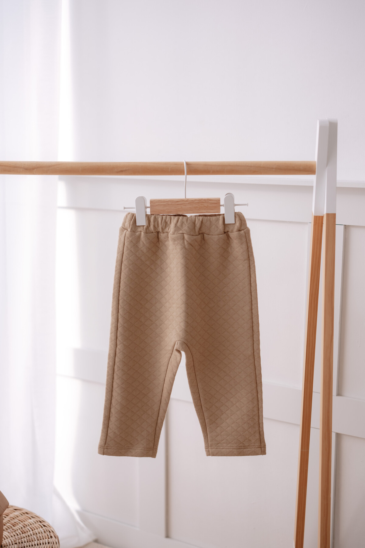 Quilted Baby Pants - Beige