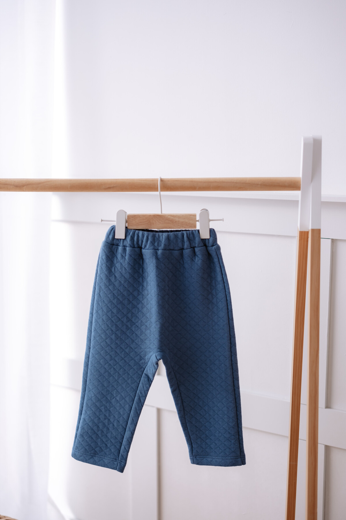 Quilted Baby Pants - Indigo