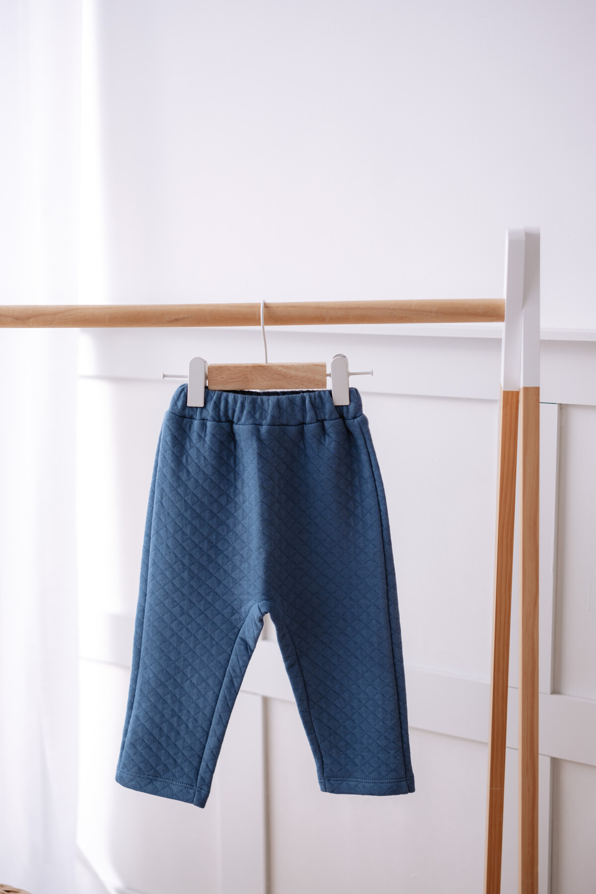 Quilted Baby Pants - Indigo