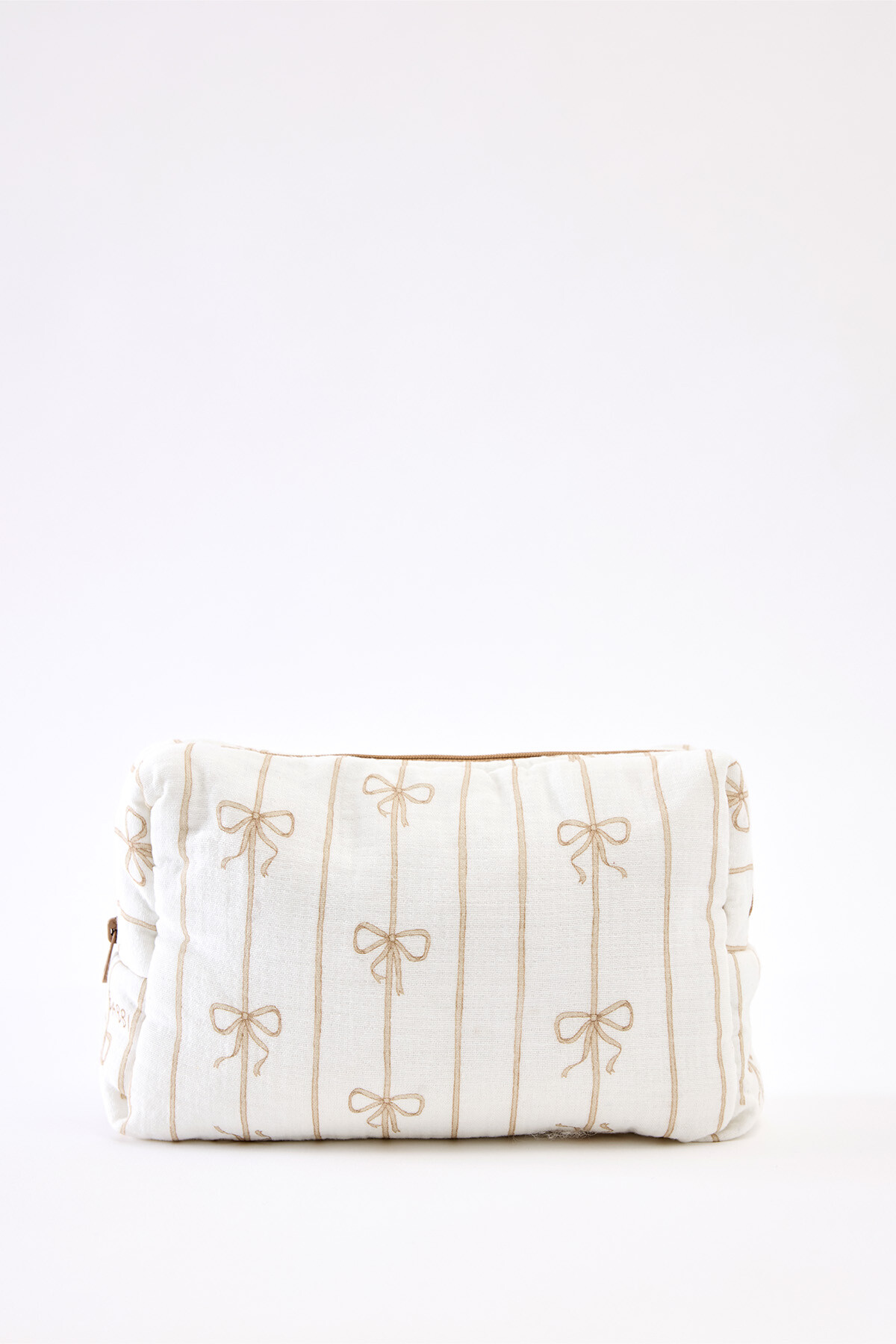 Müslin Bebek Bakım Çantası - Kurdele / Bej