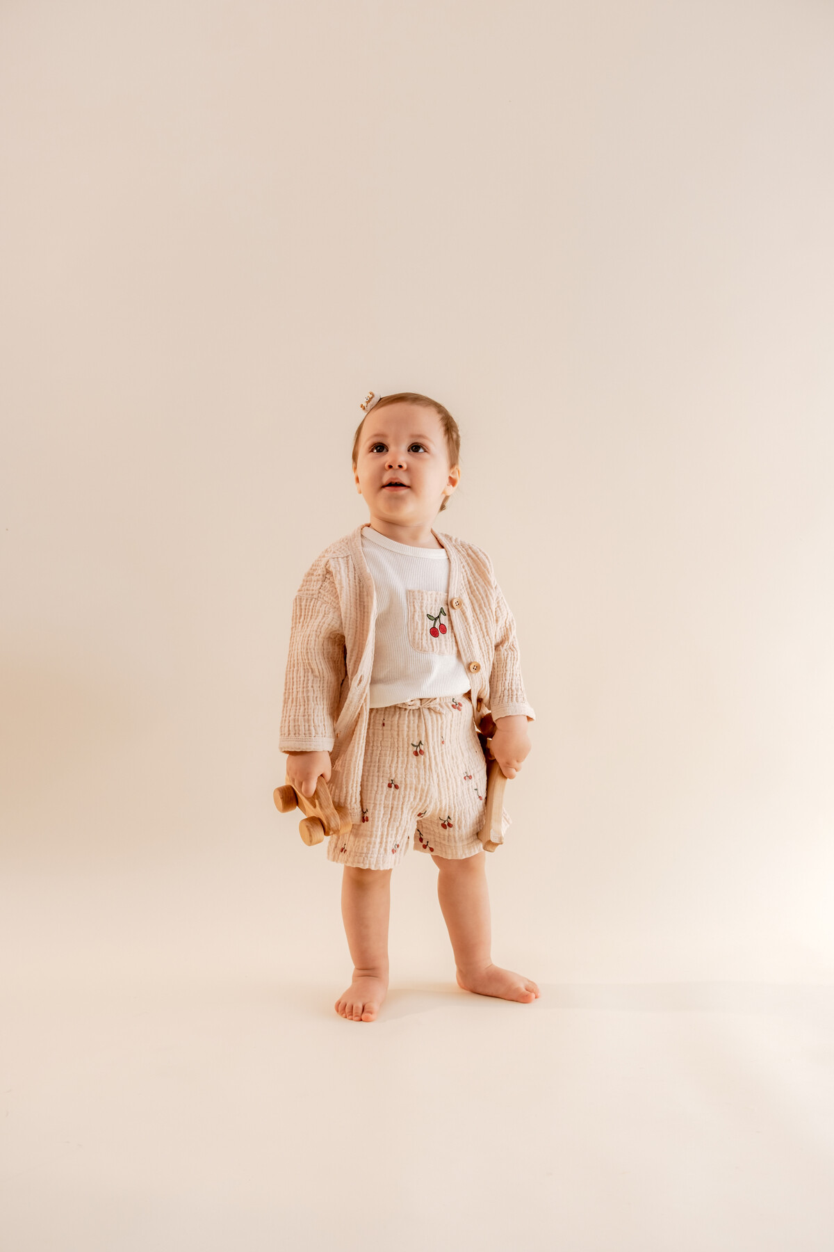 Müslin Bebek Ceketi - Taş