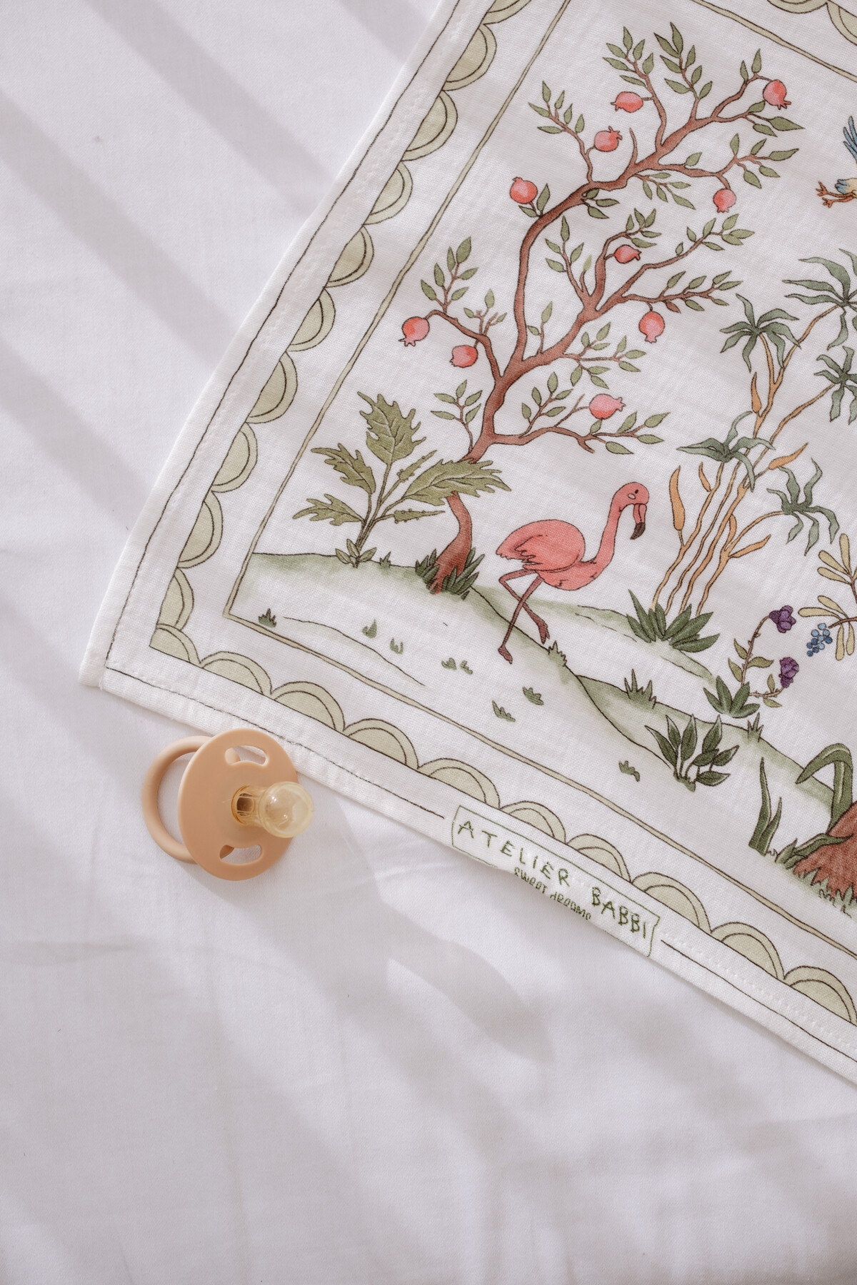 Muslin Swaddle and 3 Piece Mouth Cloth Set - Spring