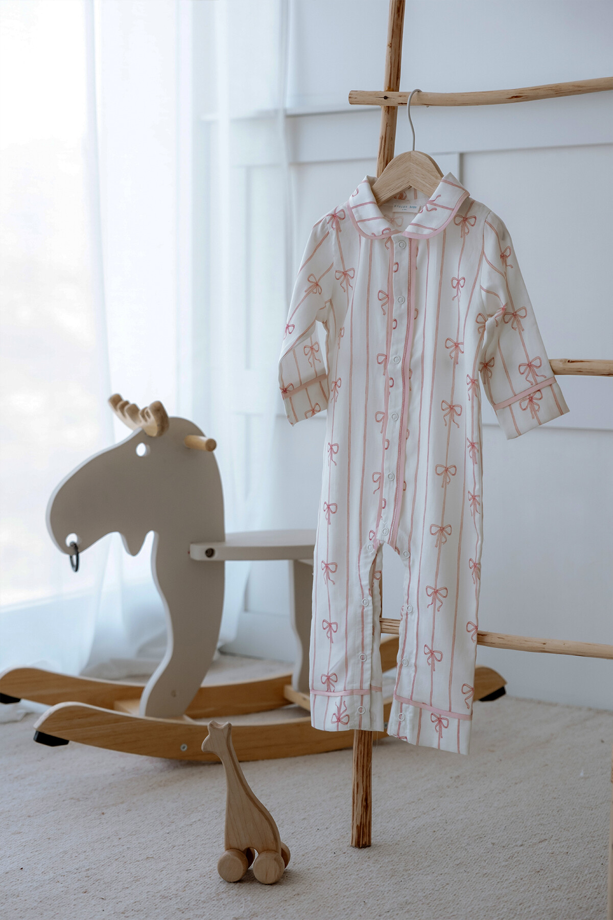 Pamuk Saten Tulum - Kurdele / Pembe