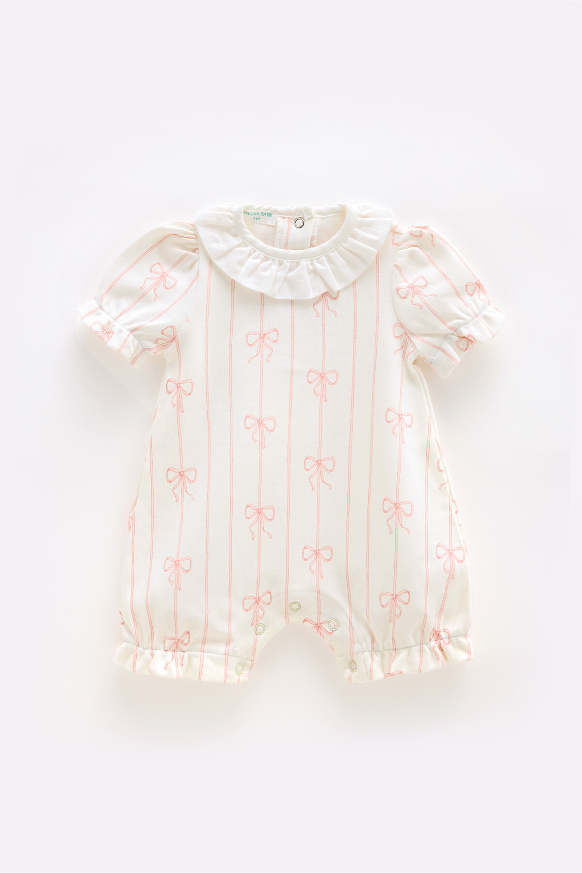 Baby Romper - Ribbon / Pink