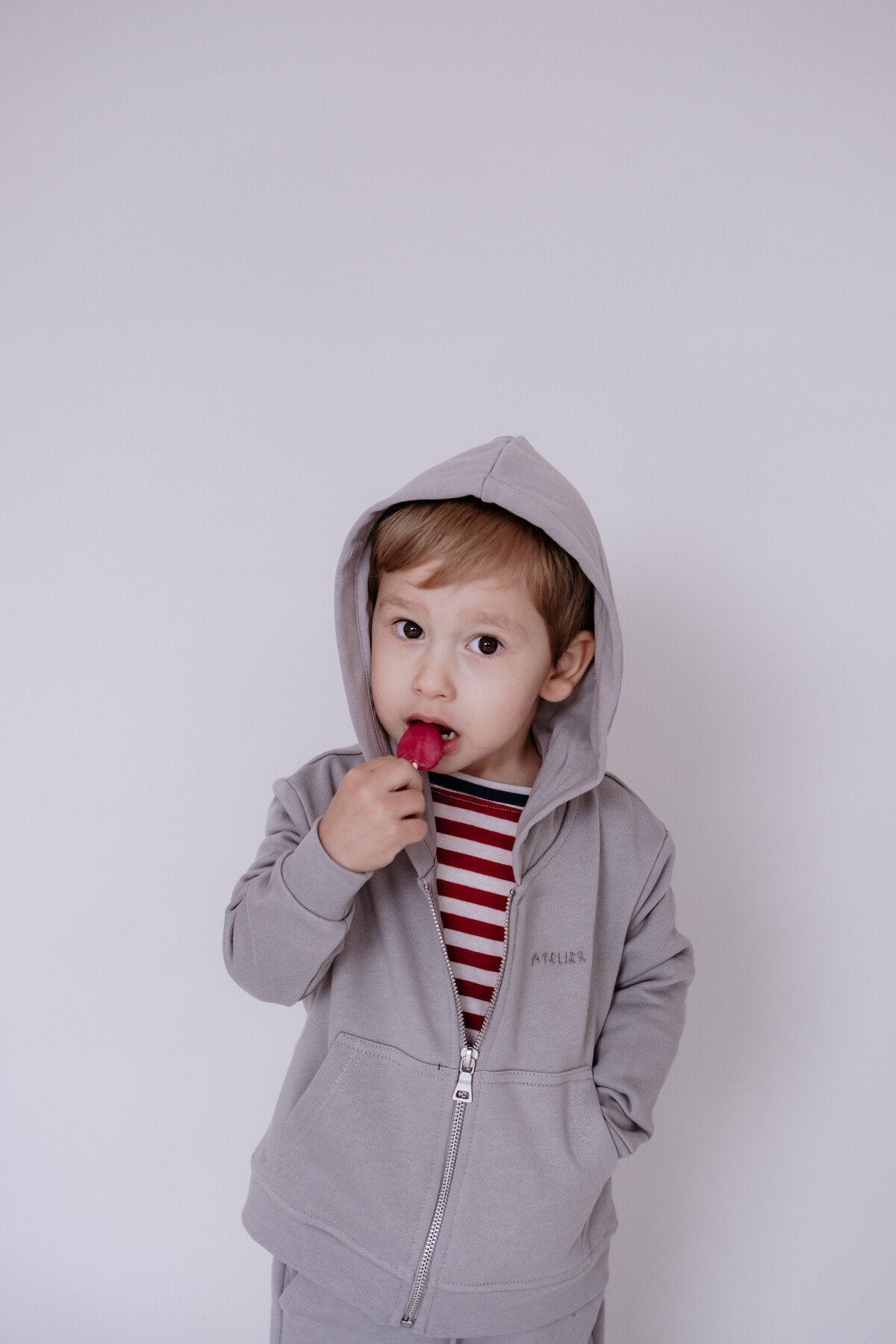 Uzun Kollu T-Shirt / Bordo Çizgili