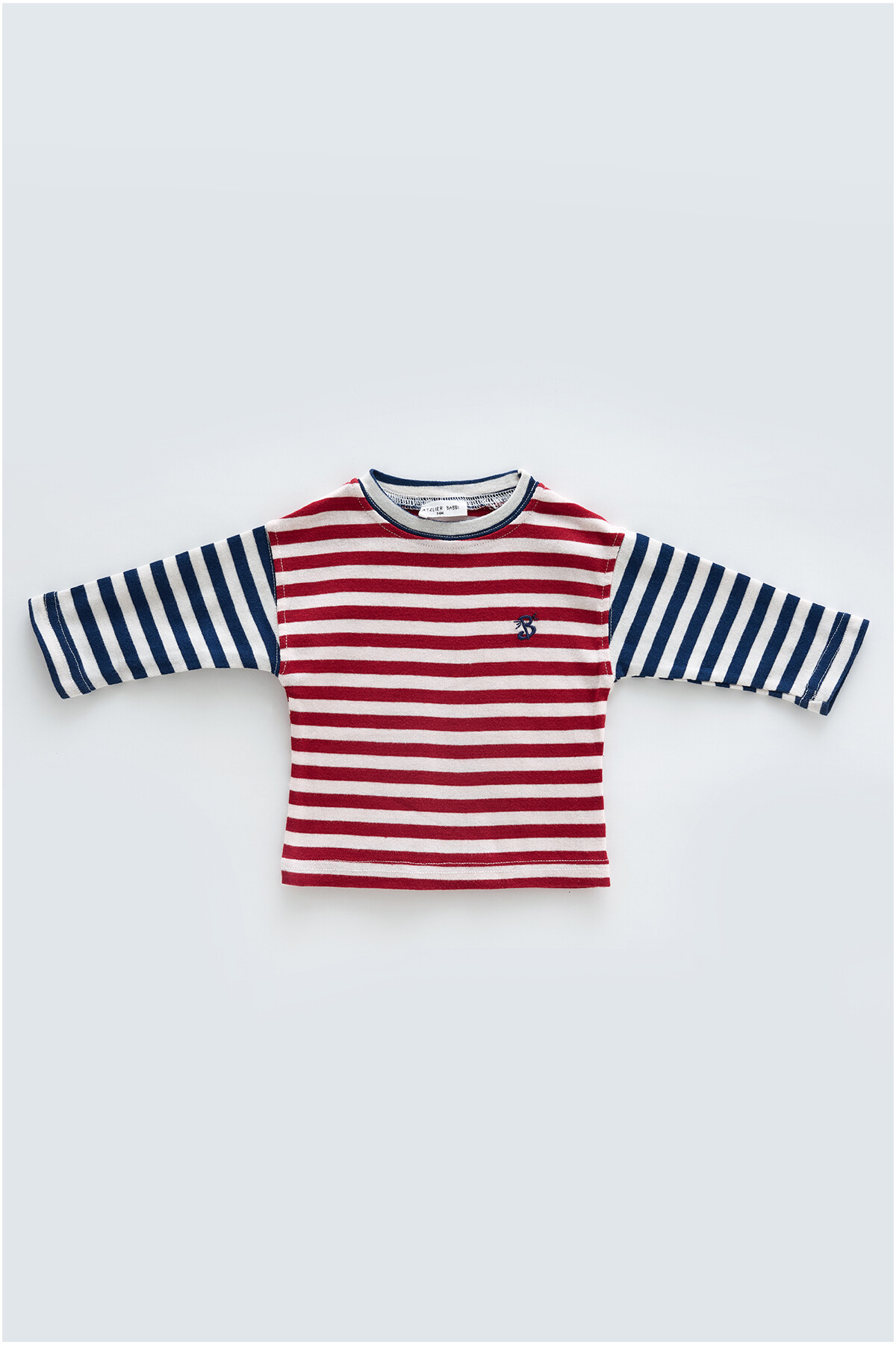 Uzun Kollu T-Shirt / Bordo Çizgili