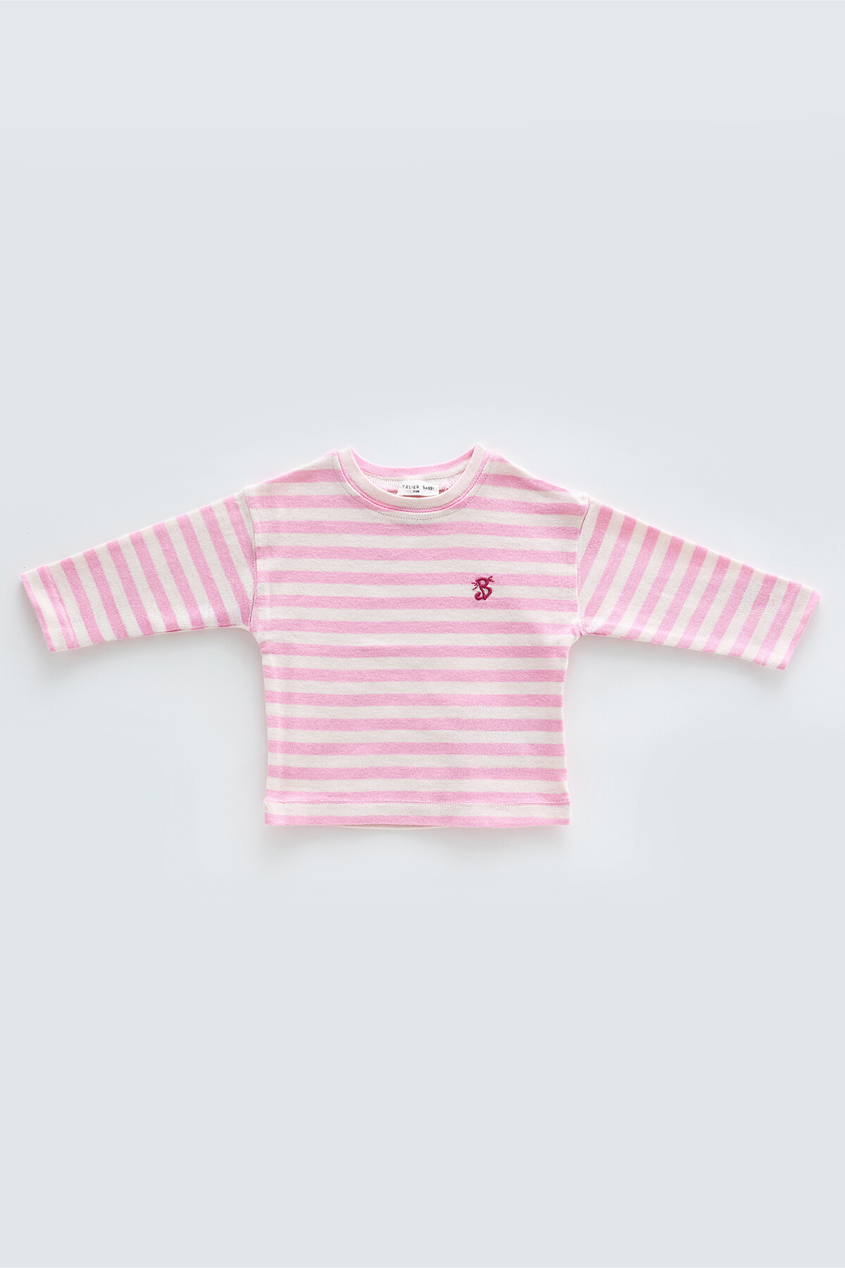 Striped Long Sleeve T-shirt - Pink