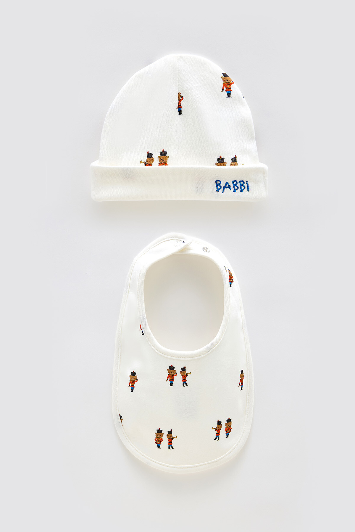 Newborn Bib & Hat Set - Tin Soldier