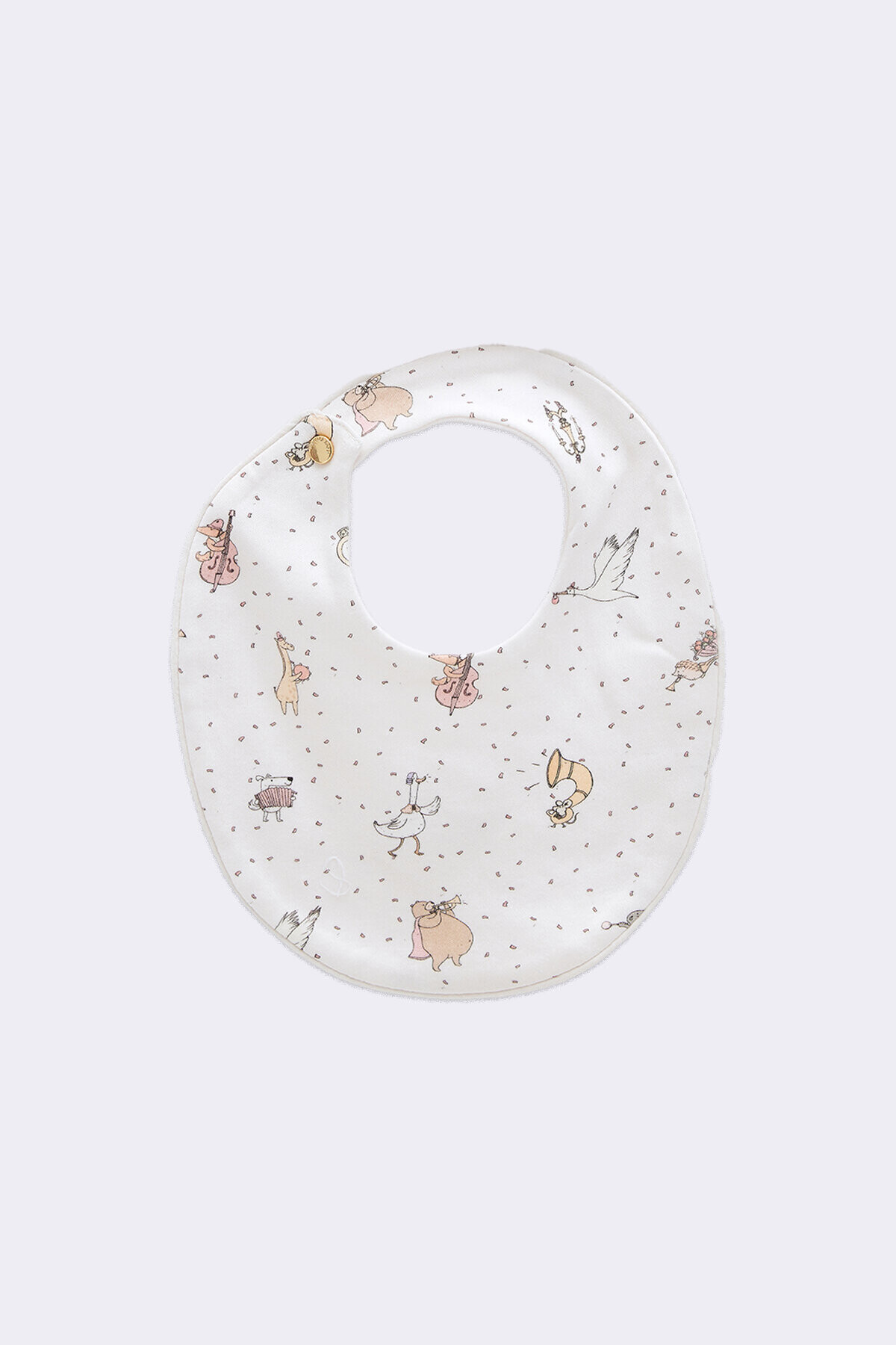 Newborn Bib & Hat Set - Theatre / Pink