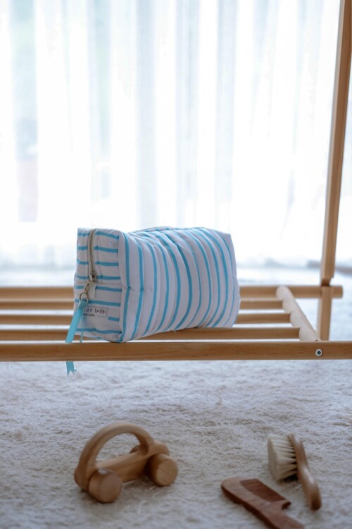 Care Bag - Baby Blue Striped