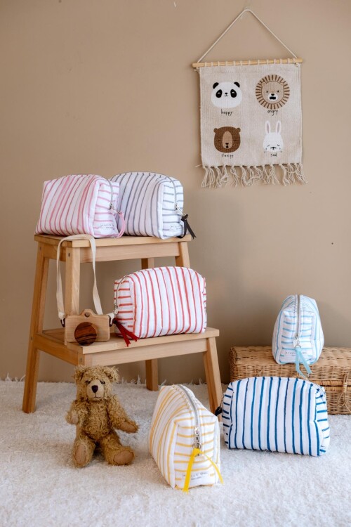 Care Bag - Baby Blue Striped