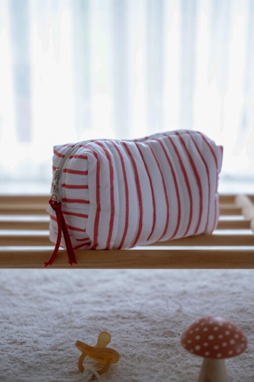 Care Bag -  Red Striped