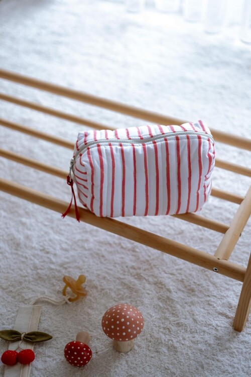 Care Bag -  Red Striped