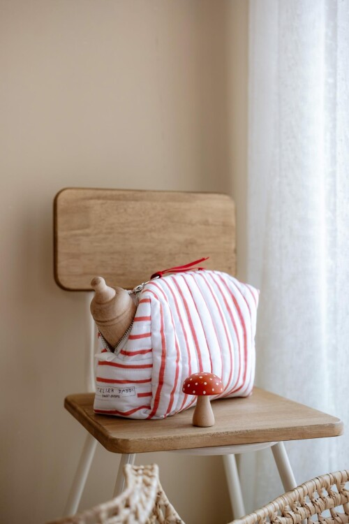 Care Bag -  Red Striped