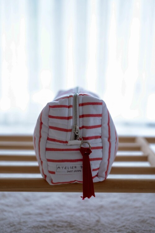 Care Bag -  Red Striped