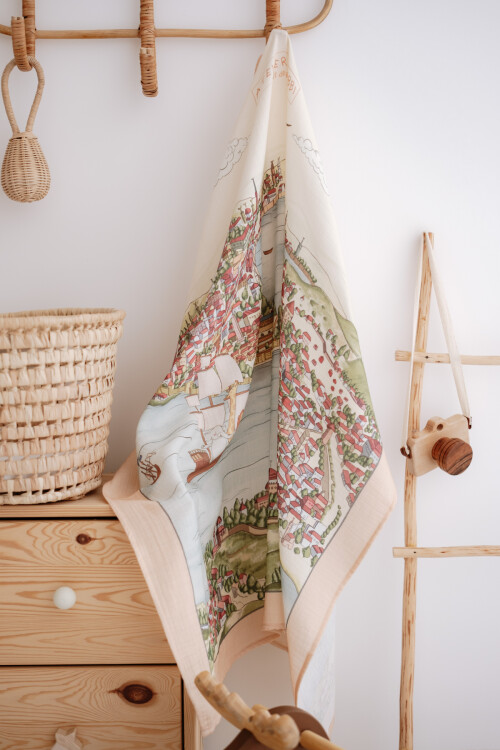 Çift Katlı Müslin Bebek Örtüsü - İstanbul