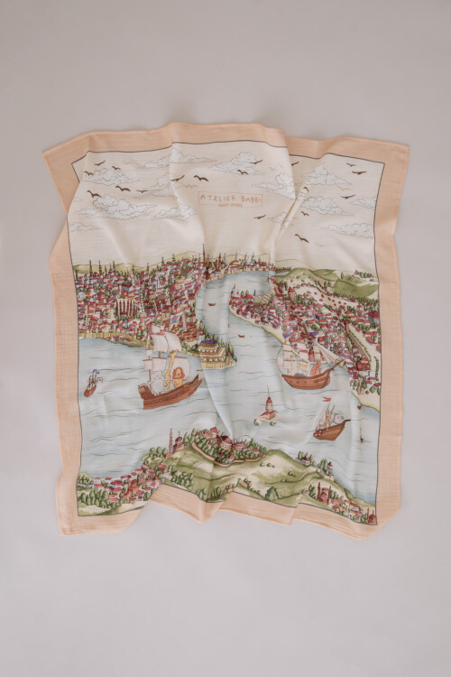 Çift Katlı Müslin Bebek Örtüsü - İstanbul