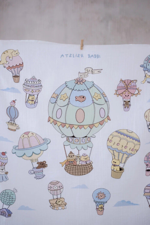 Çift Katlı Müslin Bebek Örtüsü - Kapadokya