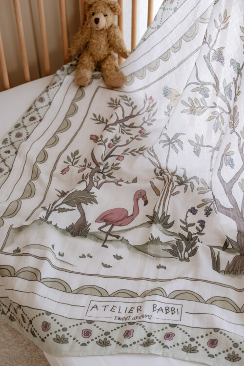 Çift Katlı Müslin Bebek Örtüsü - İlkbahar