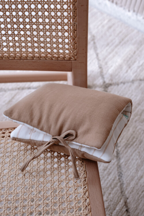 Wet Wipes & Diaper Bag - Ribbon / Beige