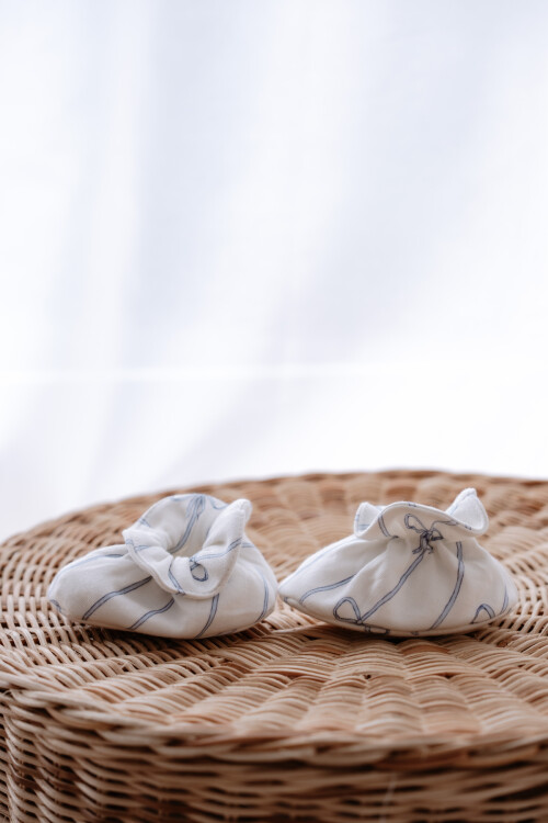 Booties - Ribbon / Blue